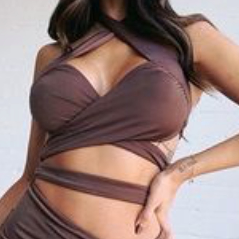 Tiger mist mist crop top